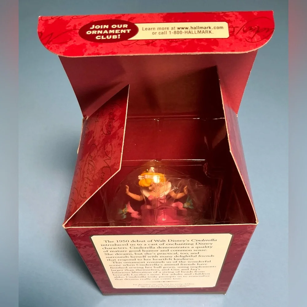 Hallmark Keepsake Ornament “Dressing Cinderella” 2000 NIB 50th Anniversary